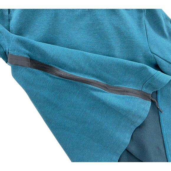 Nike Tech Fleece Teal Funnel Neck Sweatshirt Hoodie Medium - Picture 9 of 10